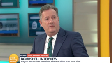 Piers Morgan sparked fury over his comments that he did not believe Meghan Markle when she said she felt suicidal. Pic: ITV